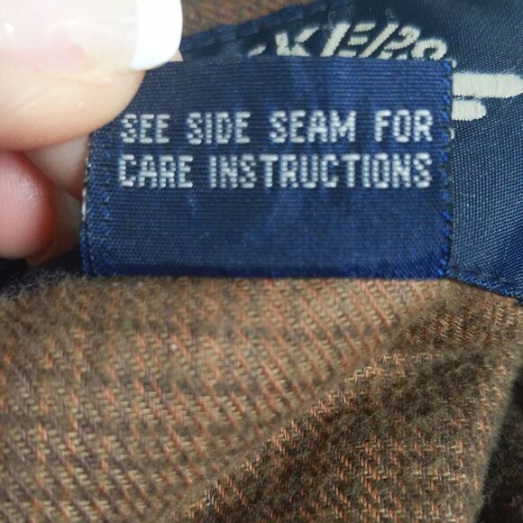 Dockers men's zip/snap heavy winter coat, tan w/ brown leather accents L - Picture 4 of 6